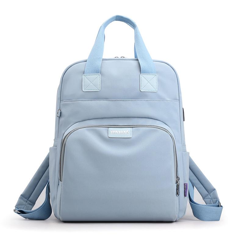 Backpack with USB Charging Port – 15.6-inch Laptop Bag for Women, Travel & Work – 8 Colors Available, Fits Suitcase Handle