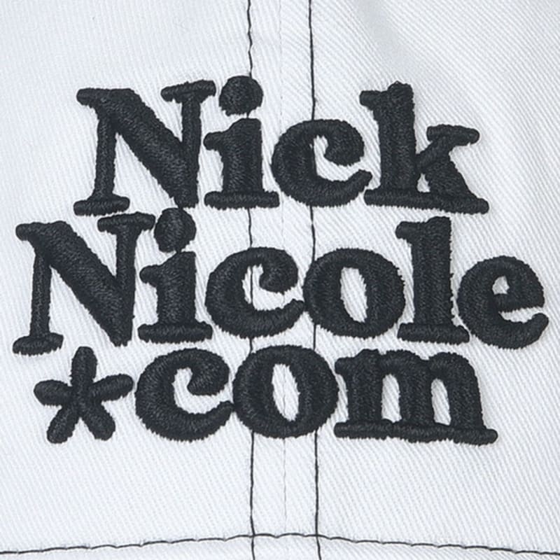 NICK&NICOLE NN DOTCOM SIGNATURE BALL cap_STITCH White