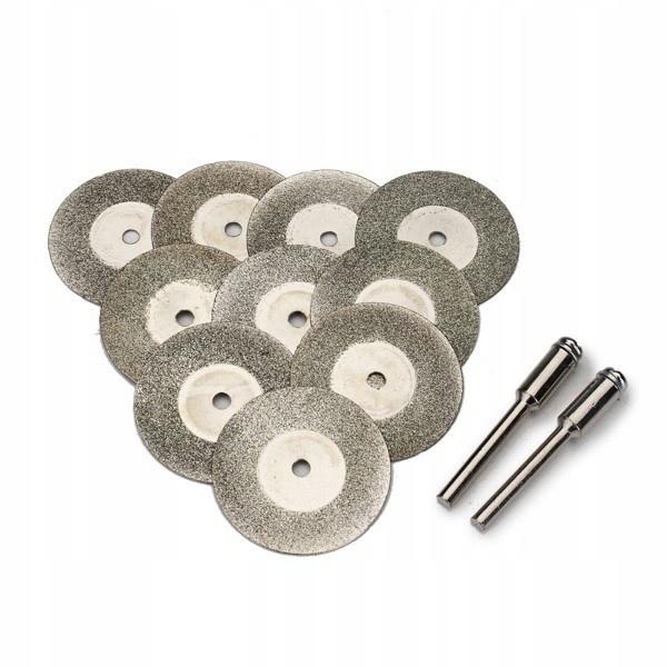 Set Of 10 Dremel Type 40 Mm Diamond Cutting And Grinding Blades