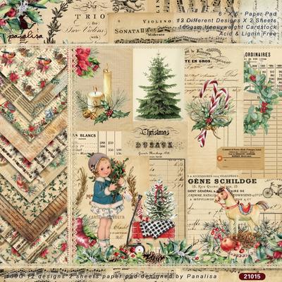 24 Sheets Birds Flower Craft Paper Pads Cutting Dies Art Background Origami Scrapbooking Card Making