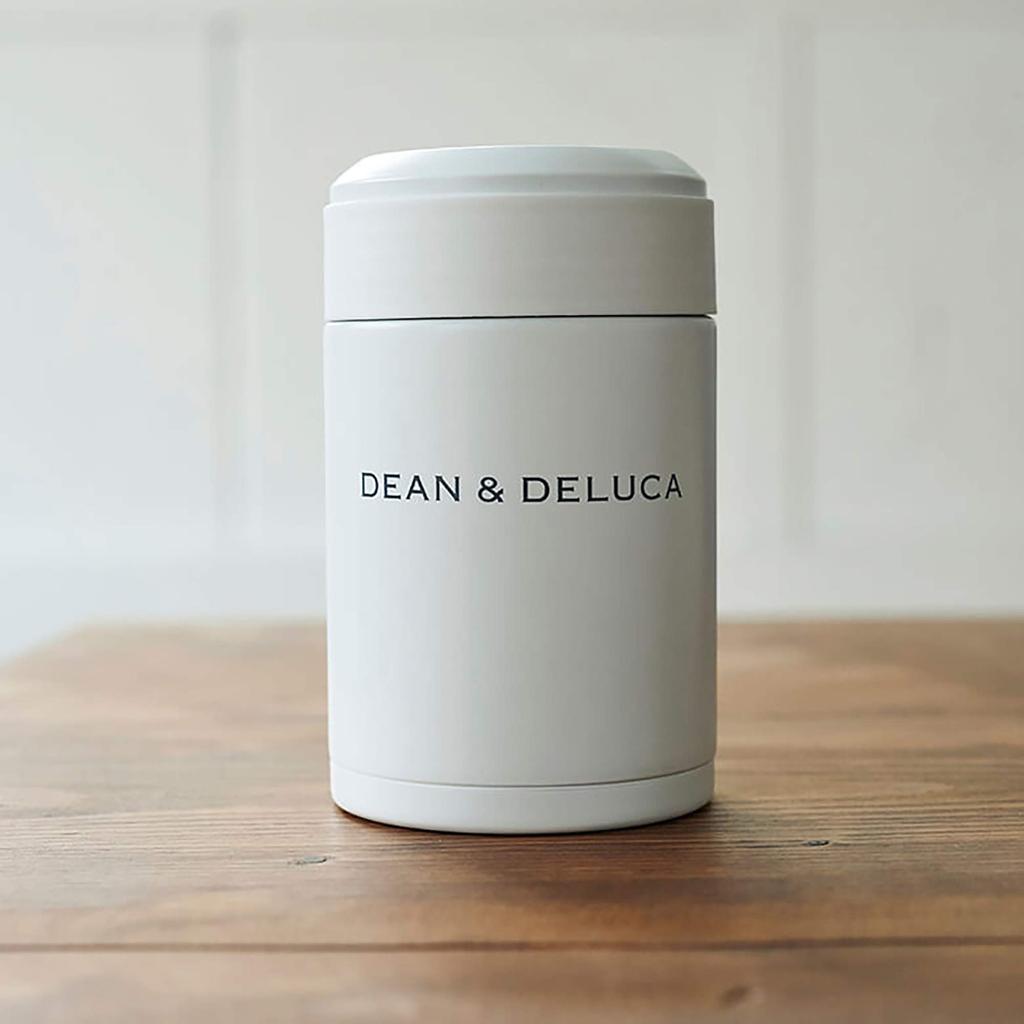 DEAN & DELUCA Soup Pot, White, 300ml, Insulated, Insulated, Soup Jar, Lunch Jar, 7.5cm H X 7.5cm W X 13cm D