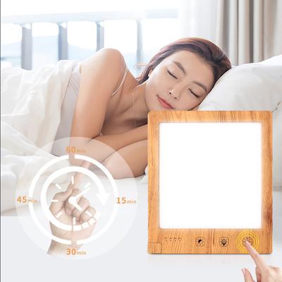 Simulation of Daylight Sun Lamp with Timer Settings & Memory Function 10000Lux LED Sun Lamp Adjustable Color Brightnesses Touch Control Phototherapy
