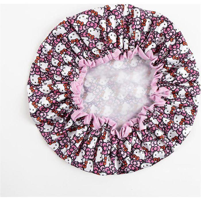 Bonnet de douche - CERDA - Hello Kitty - Imperméable - Réglable - Kawaii