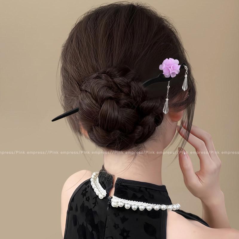 Starożytne Chińskie Akcesoria do Włosów w Stylu Hanfu: Eleganckie spinki do upięć z frędzlami dla kobiet