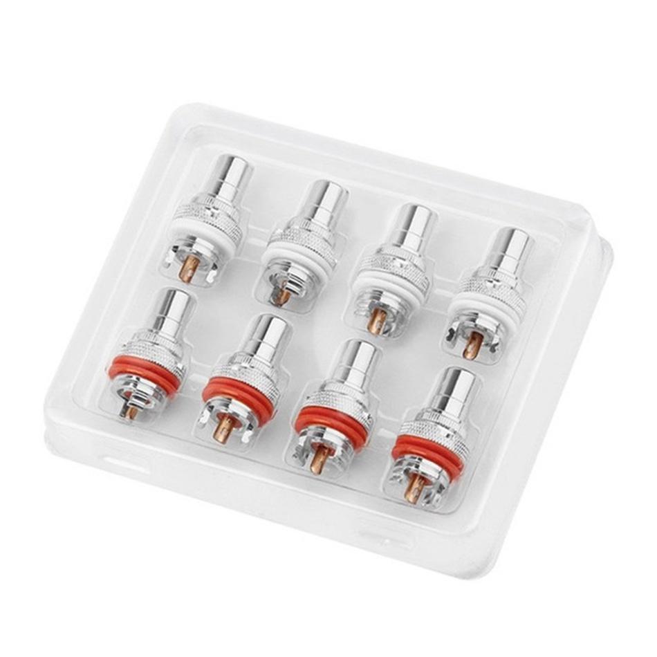 Audiophile RCA Jack Plug Copper Rhodium/Gold Plated CMC RCA Socket for Speakers Terminals Audio Wire Connectors Panel RCA Female