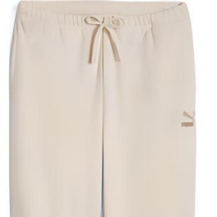 Puma Womens Basic Sportstyle Collection FW24 Solid Color Comfortable Loose Casual Pants Women Pants Snow-White 629071-87