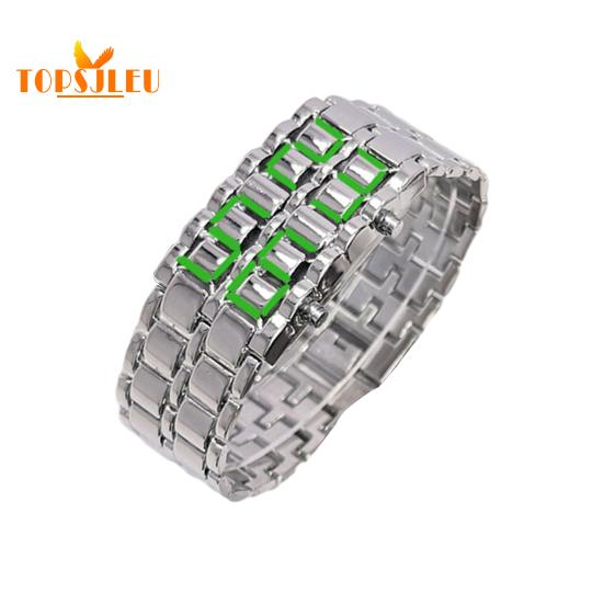 

Мужские цифровые часы: Большой экран, гальваническое покрытие, высокая точность, стильный стиль, ремешок из нержавеющей стали — легкий браслет 4 серебряный