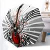 1PC electric guitar Umbrella Portable Folding Umbrella Iron Frame Hole Bone Structure Outdoor Home Umbrella A15