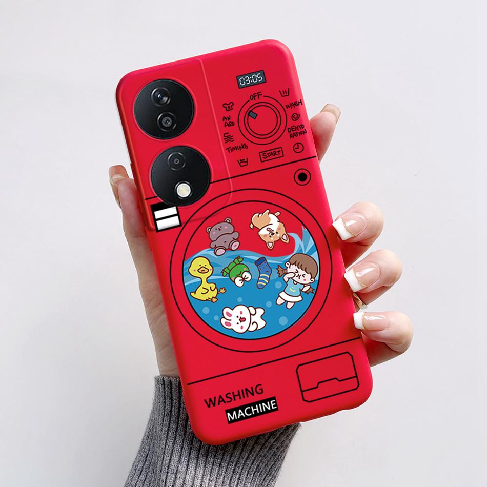 

For Honor X7b Case CLK-LX1 CLK-LX2 CLK-LX3 Protective Cover Cute Cat Cartoon TPU Soft Silicone Funda For HonorX7b X 7B 5G Bumper Honor X7b
