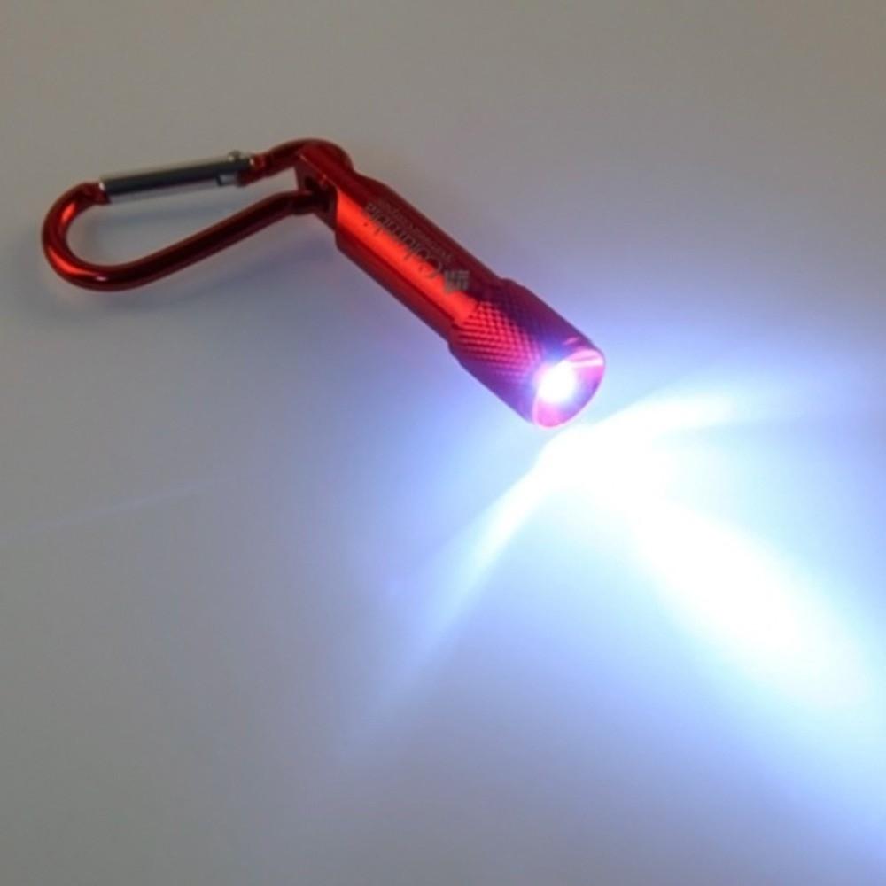 Aluminum Body LED Flashlight Keychain with Carabiner Small LED Flashlight Camping Use