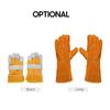 Welding Gloves Heat Resistant Cowhide Leather Forge Gloves Hands Protection In Welding Oven Grill
