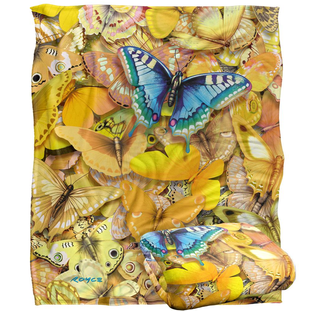 Royce McClure Be Unique Silky Butterflies Supersoft Blanket