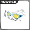 Swim Goggles Anti Fog Portable Pool for Swimming Outdoor Diving black and golden