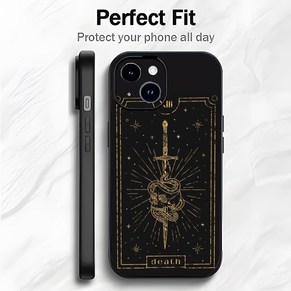 W-Witches Moon Tarot Mystery Totem Phone Case Phone Case Soft Packaging Lightweight For iPhone17 16 15 14 13ProMax