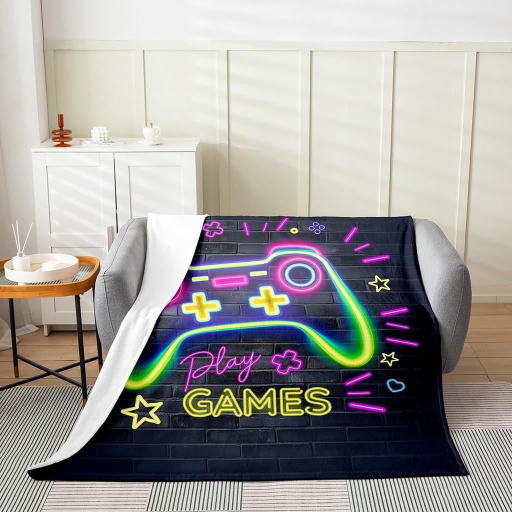 Manfei Sport-Themen-Kuscheldecke Perfekt für Bett, Couch oder Sofa Weiches, atmungsaktives Flanell mit Basketball-Design x Zoll Id