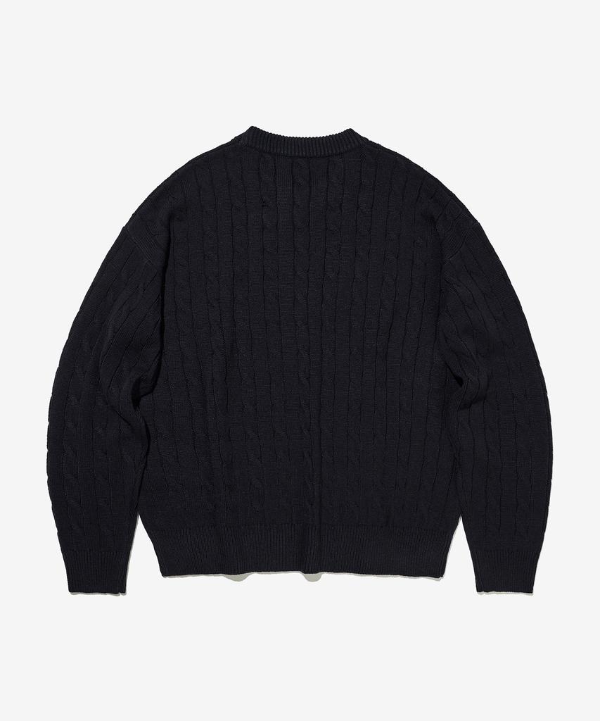 Seutaendeuobeo Fisherman Knit [Dark Navy]