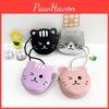Childrens Cute Cat Pattern Pu Material Small Wallet With Snap Closure For Girls
