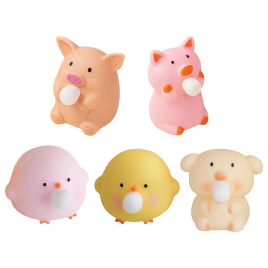 Bubble Animal Squeeze Toy Stress Relief Bubble Popping Chick Pig Toy Anti-Anxiety Stress Ball Portable Students Office Worker Desk Toy