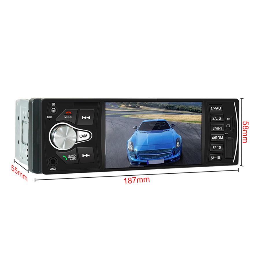 1 DIN 4.1" Car Stereo Radio Audio MP5 Player Bluetooth MP3 FM AUX USB w/ Remote