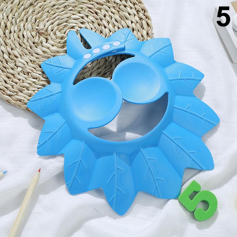 Căciulă de șampon pentru bebeluși cu desene animate, reglabilă, impermeabilă, cu protecție împotriva stropilor, vizieră de baie, pălărie, durabilă, protecție pentru spălarea părului bebelușului la duș