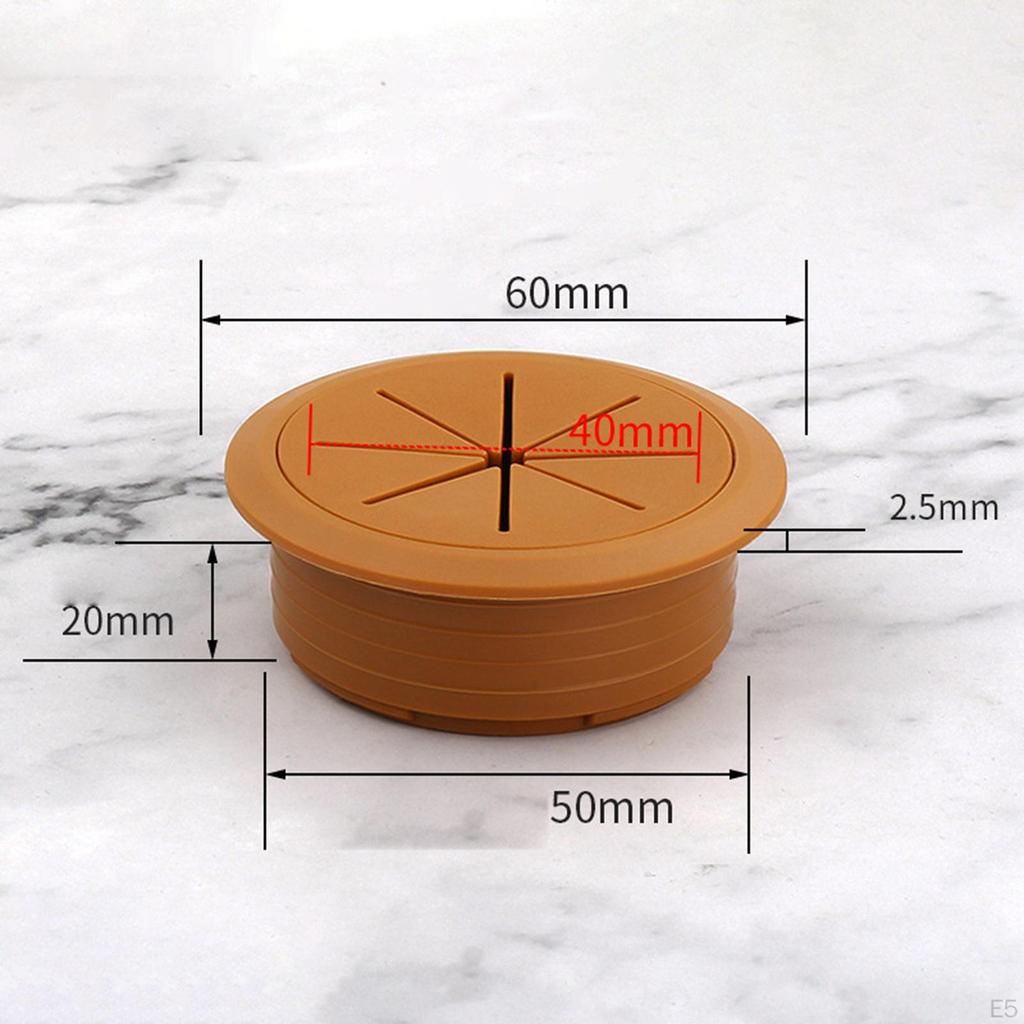 Cable Hole Cover Cord Management Arrange Wires & Cords through Desktop Equipment Wire Hider