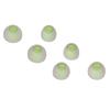 3 Size 6 Pcs Replacement Earplugs Soft Silicone Eartips Noise Reducing Earbuds for EarphonesGreen