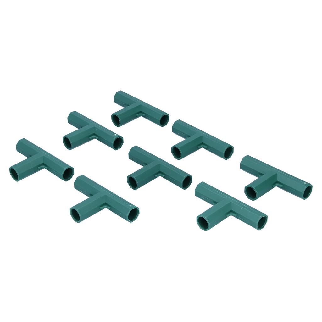 8Pcs T Shape Connector DIY Plant Stake Joint Tee Adapter for 16mm Garden Plant Support