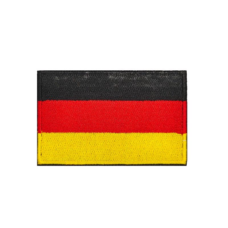 European Flags Embroidered Patches for Bags & Hats - Morale Badges with Hook, Loop & Iron-On Backing