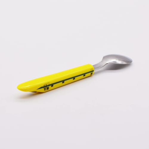 Daiwa Toy Shinkansen Train Spoon, Approx. 15.5cm, 923 Series Doctor Yellow, Made In Japan, Tableware Train NS-05