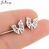 Lovely Dog Paw Earrings Women Multiple Stainless Steel Earings Fashion Jewelry Mushroom Rocket Lighter Ear Studs Weird Gift