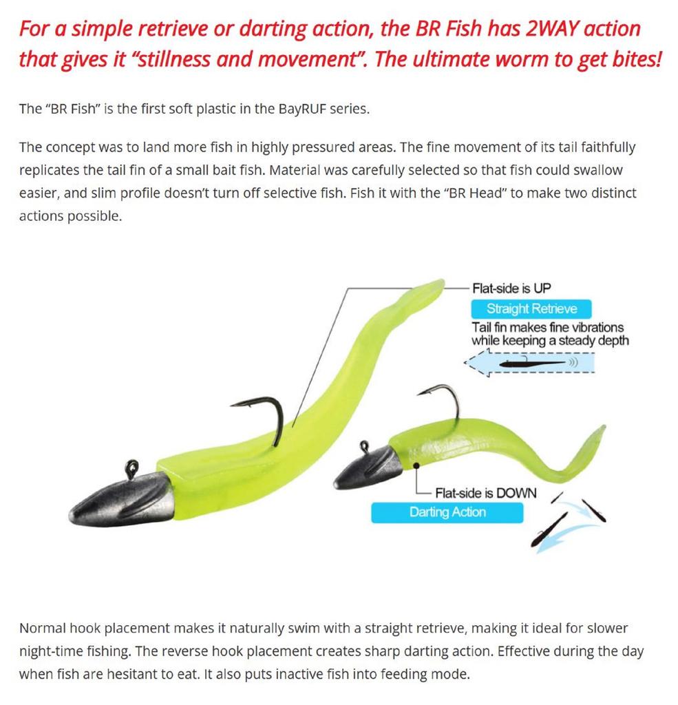 DUO Soft Lure Bay Ruf BR Fish 4 Inch S040 (1104)