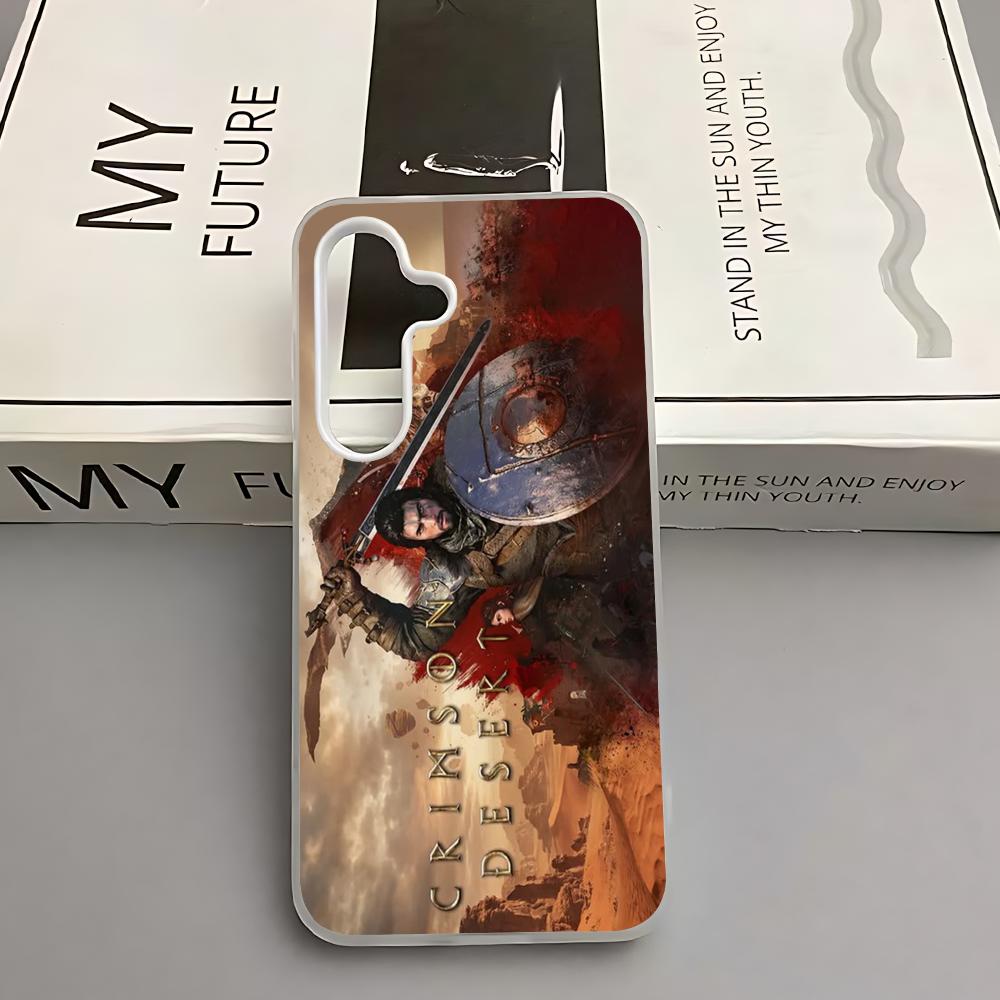 

C-Crimson Desert Phone Case for Samsung A16 A56 A36 A26 A55 A54 A15 A35 A25 White 2-in-1 Jelly case Galaxy A16