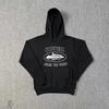 Alcatraz Five-star Ship Printing Loose Hooded Sweater European and American Street Sports and Leisure Suit Trendy Manufacturers