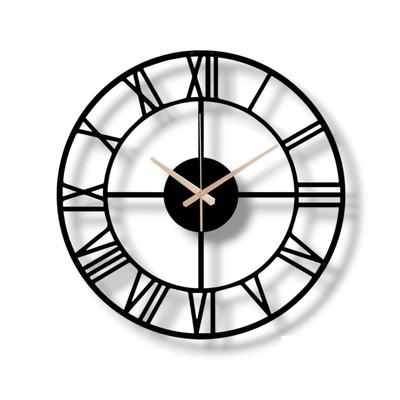 Clock for Home and Hall, Living Room, Bedroom, Office, Antique Big Size Modern Wall Watch for Home Decor ( 50 Cm), Black