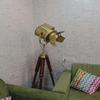 Handmade Tripod Studio Floor Lamp Marine Flap Searchlight Chrome Nickel Retro Spotlight Focus Floor Lamp Home Decor