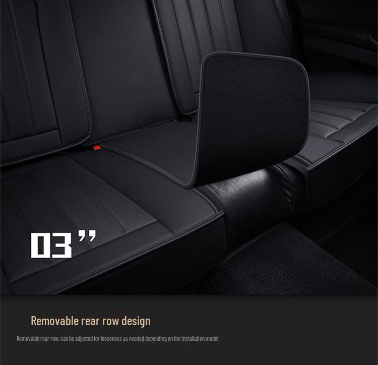 Five-Seater Universal Genuine Leather Car Seat Cushion