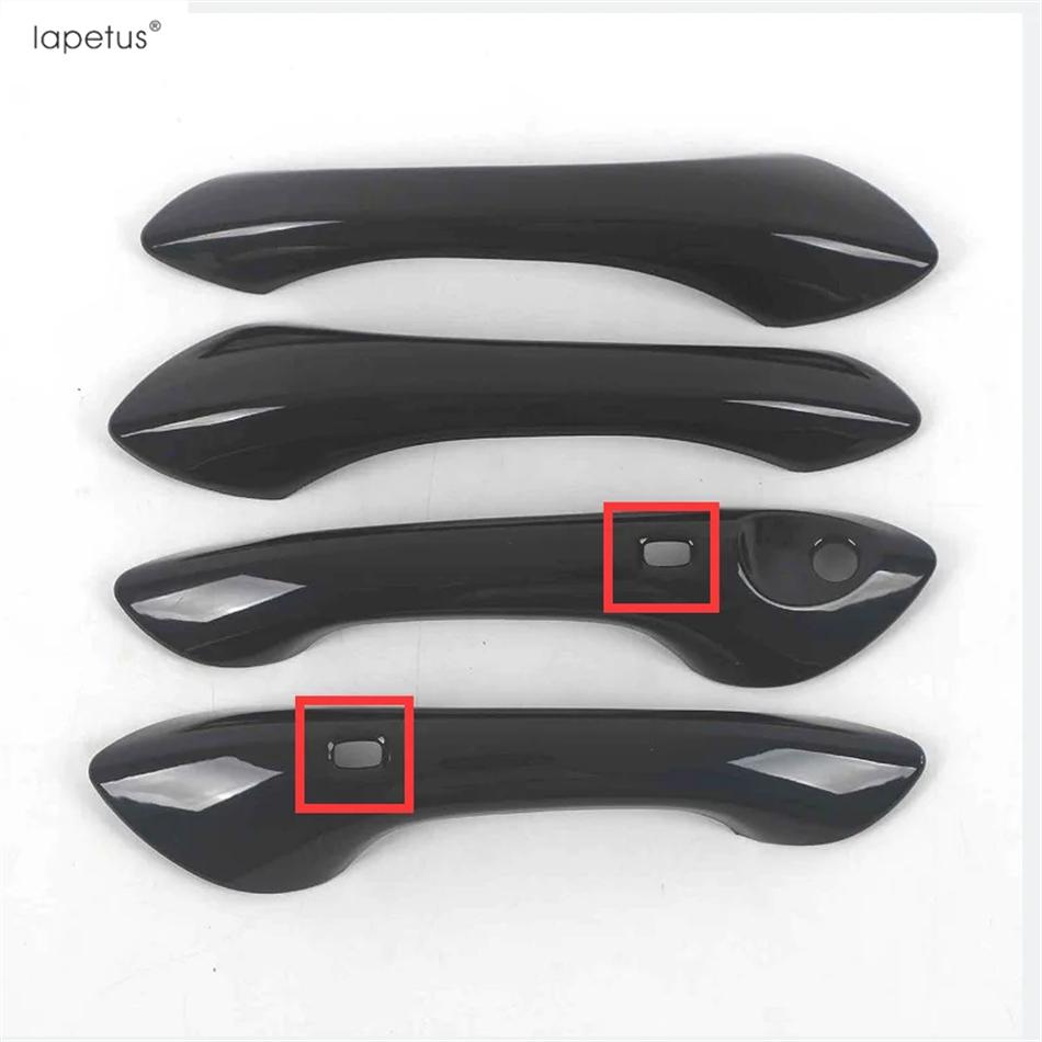 Car Door Handle Bowl Cap Pull Doorknob Catch Decoration Cover Trim For Chevrolet Tracker Trax  2024 Carbon Fiber Accessories