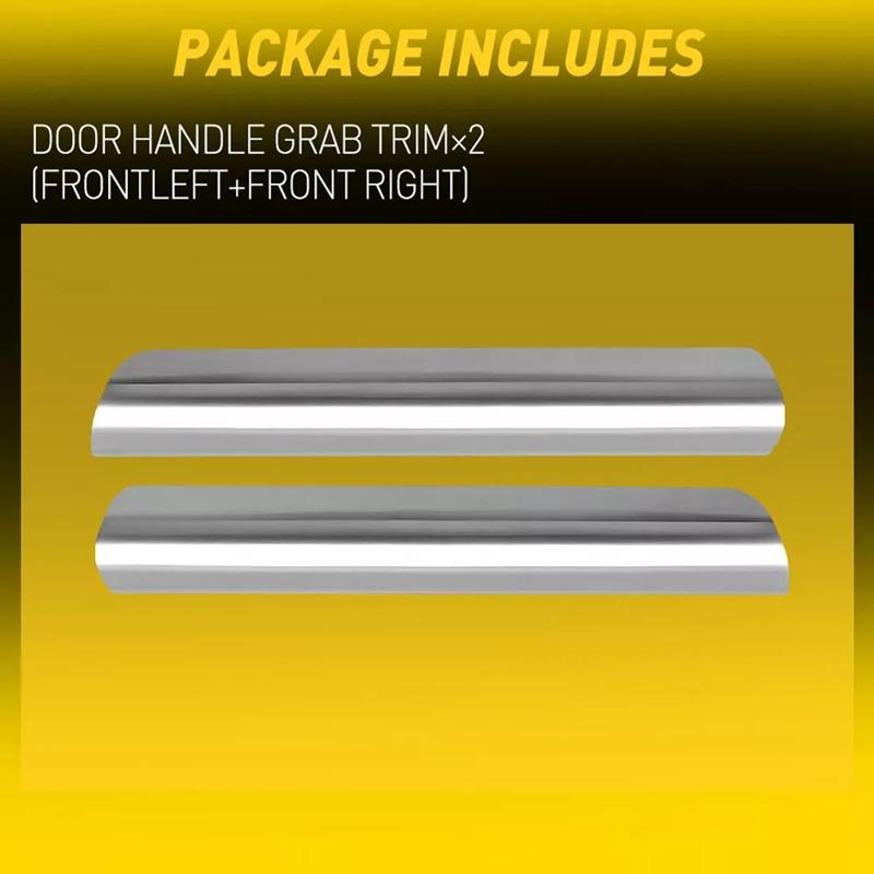 1Pair Front Inner Door Handle Grab Trim Cover Chroem Molding For Ford Escape 2013- CJ5Z-7822620-BA CJ5Z-7822621-BA