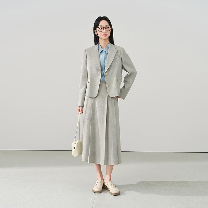 

Women s Peaked Lapel Business Suit Set S