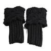 1 Pair Winter Women Cuffed Crochet Boot Cuffs Socks Knit Toppers Elastic Leg Warmers
