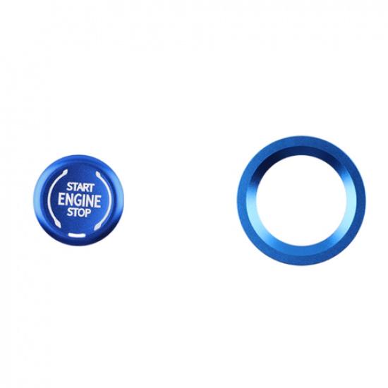 For Chevrolet Colorado -2026 Engine Push Switch Button Ring Trim Blue