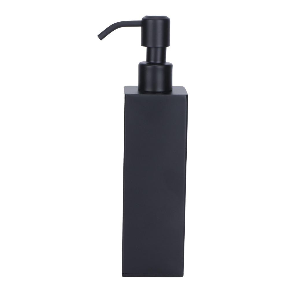 Flacone Pompa in Acciaio Inossidabile 304 Nero Flacone Doccia Dispenser Sapone Bagno Lavanderia Cucina