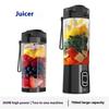 360W Portable Electric Blender Rechargeable Cordless Juicer Powerful Juicer Cup 700ml For Smoothie Juice Food Mixing