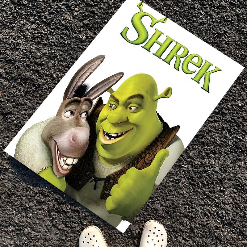 Shrek Printed Carpet, Rug for Office Chair Living Room Bedroom Kitchen Room Decor Gifts.
