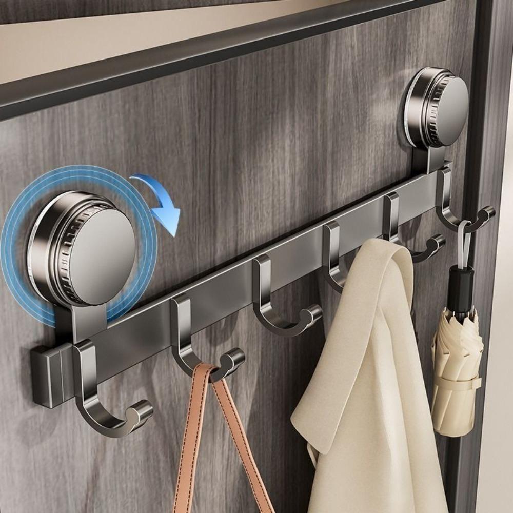 Reusable Suction Cup Door Hook Strong Load-bearing Bedroom Organizer Hook  Dormitory