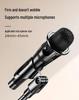Portable Floor-Standing Microphone Tripod Stand with Adjustable Height for Outdoor Stage Performance