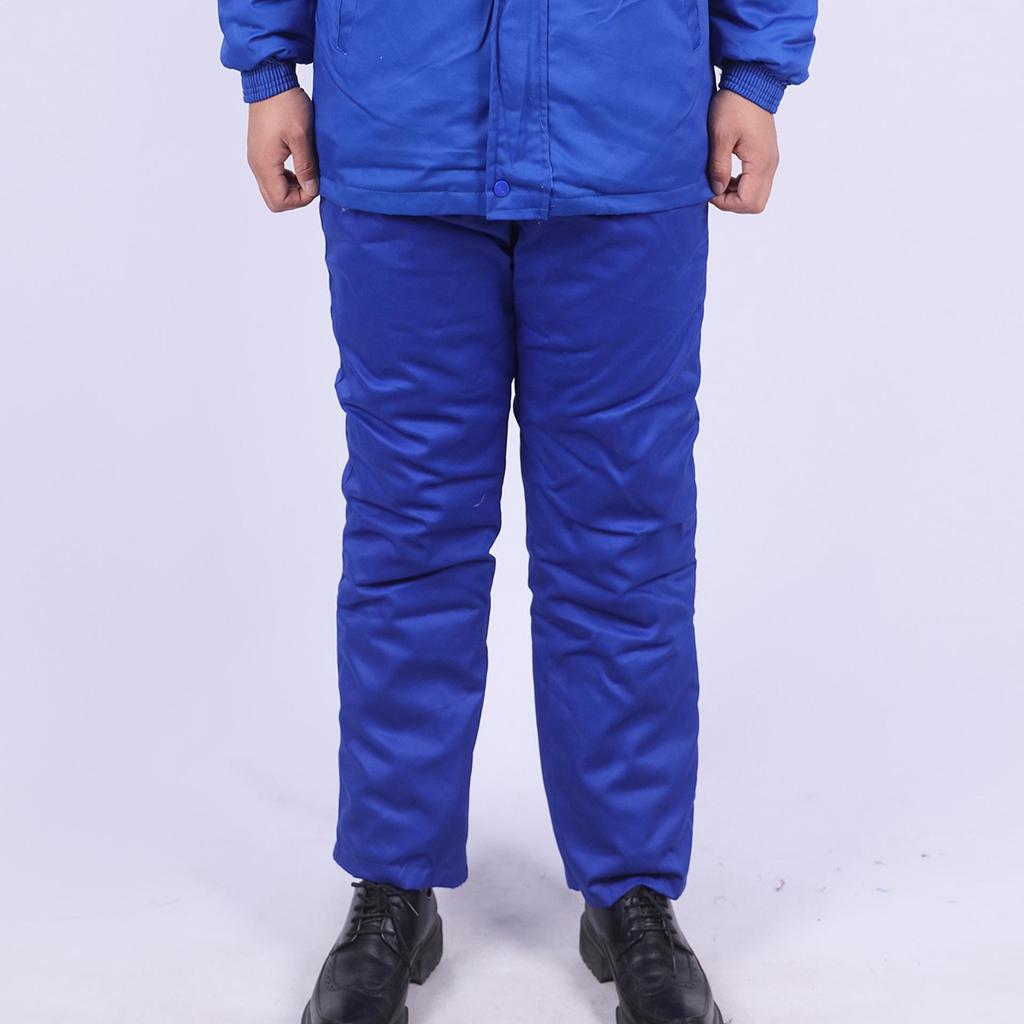 Men's Winter Antistatic Reflective Cotton-Padded Jacket for Cold Storage Workwear