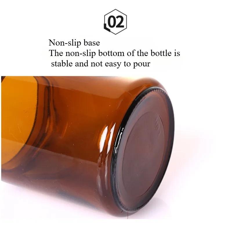 10/15/20/30/50/60G Dunkelbraune Glasflasche für Creme Separate Flasche Gesichtscreme Augencreme Schachtel Leerer Behälter Nachfüllbare Flaschen