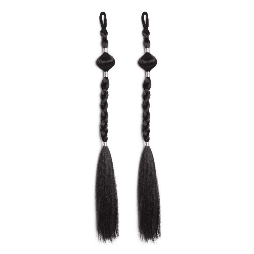 2pcs Lantern Braid Twist Braid Hairpiece Chinese Ancient Braided Ponytails  Photography