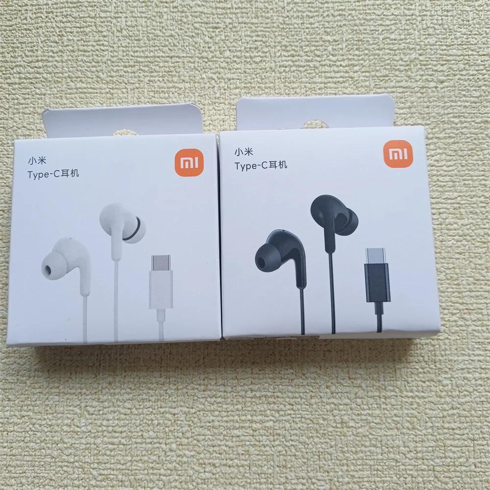 אוזניות חוטיות Type C מקוריות In-Ear אוזניות חוטיות עם מיקרופון אוזניות סטריאו עבור Redmi POCO Huawei Samsung